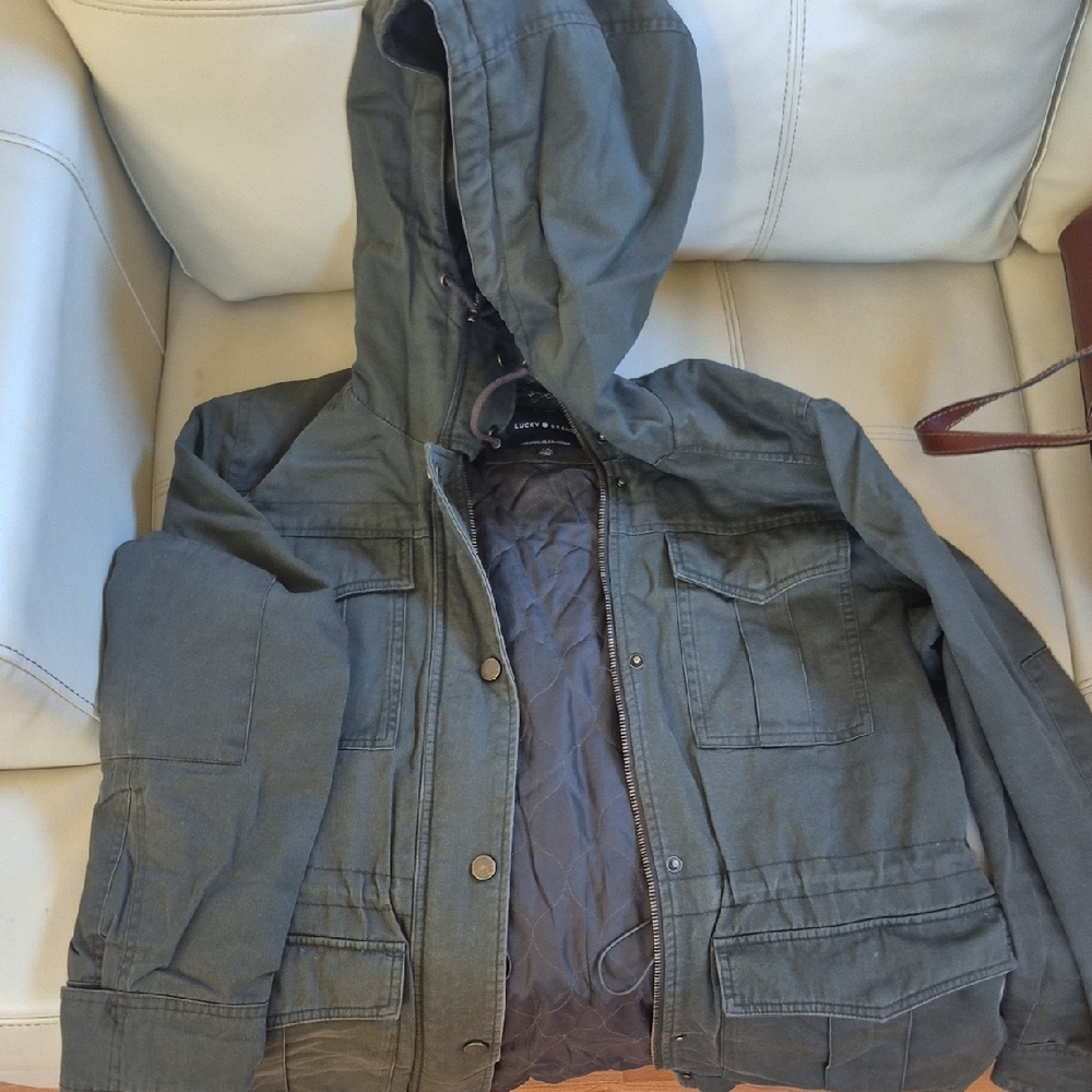 LUCKY BRAND HOODED ANORAK JACKET SZ L